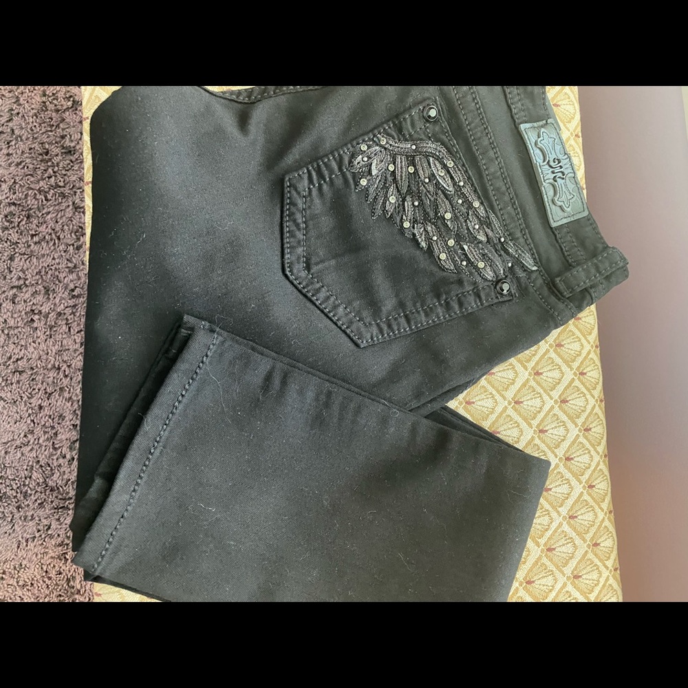 Miss Me Standard Skinny 31 x 31 1/2 black jeans